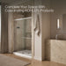 KOHLER K-707616-8L Elate Sliding shower door, 75-1/2" H x 62-1/4 - 65-5/8" W, with heavy 5/16" thick Crystal Clear glass,...