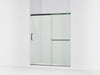KOHLER K-707616-8L Elate Sliding shower door, 75-1/2" H x 62-1/4 - 65-5/8" W, with heavy 5/16" thick Crystal Clear glass,...