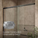 KOHLER K-707616-8L Elate Sliding shower door, 75-1/2" H x 62-1/4 - 65-5/8" W, with heavy 5/16" thick Crystal Clear glass,...