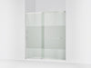 KOHLER K-707617-8G81 Elate Sliding shower door, 75-1/2" H x 68-1/4 - 71-5/8" W, with heavy 5/16" thick Crystal Clear...