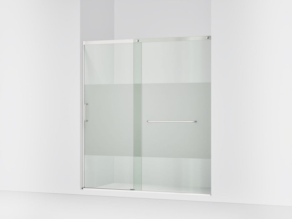 KOHLER K-707617-8G81 Elate Sliding shower door, 75-1/2" H x 68-1/4 - 71-5/8" W, with heavy 5/16" thick Crystal Clear...