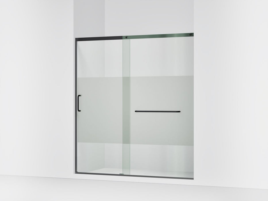 KOHLER K-707617-8G81 Elate Sliding shower door, 75-1/2" H x 68-1/4 - 71-5/8" W, with heavy 5/16" thick Crystal Clear...