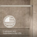 KOHLER K-707617-8L Elate Sliding shower door, 75-1/2" H x 68-1/4 - 71-5/8" W, with heavy 5/16" thick Crystal Clear glass,...