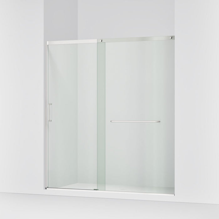 KOHLER K-707617-8L Elate Sliding shower door, 75-1/2" H x 68-1/4 - 71-5/8" W, with heavy 5/16" thick Crystal Clear glass,...