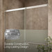 KOHLER K-707618-8G81 Elate Sliding bath door, 56-3/4" H x 56-1/4 - 59-5/8" W with heavy 5/16" thick Crystal Clear glass...
