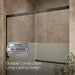 KOHLER K-707618-8G81 Elate Sliding bath door, 56-3/4" H x 56-1/4 - 59-5/8" W with heavy 5/16" thick Crystal Clear glass...