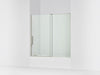 KOHLER K-707623-8L Echelon Sliding bath door, 58-1/4" H x 55-3/4 - 59-3/4" W, with 5/16" thick Crystal Clear glass,...