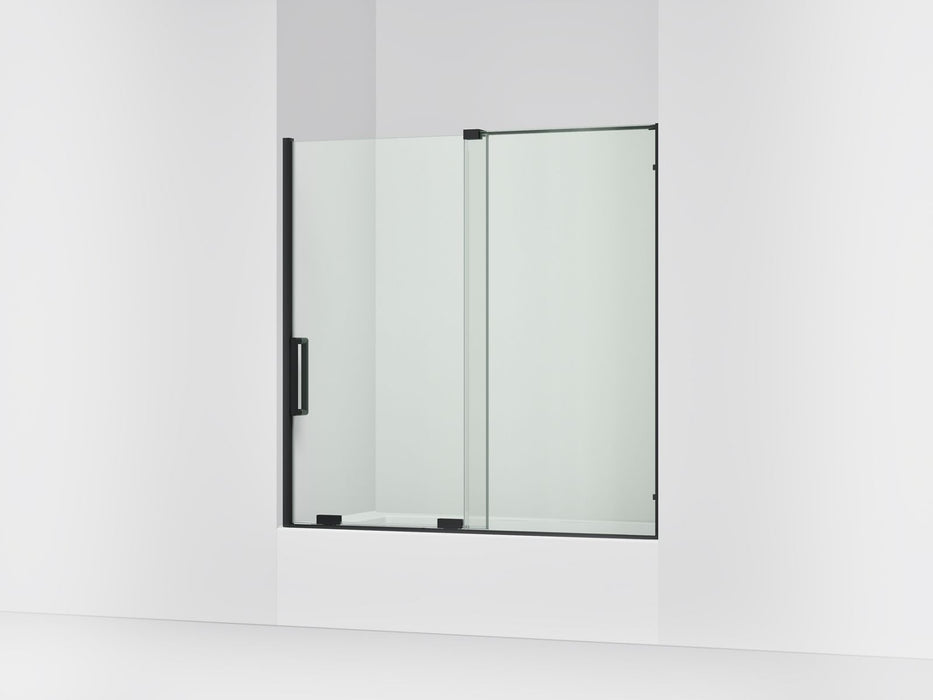 KOHLER K-707623-8L Echelon Sliding bath door, 58-1/4" H x 55-3/4 - 59-3/4" W, with 5/16" thick Crystal Clear glass, matte...