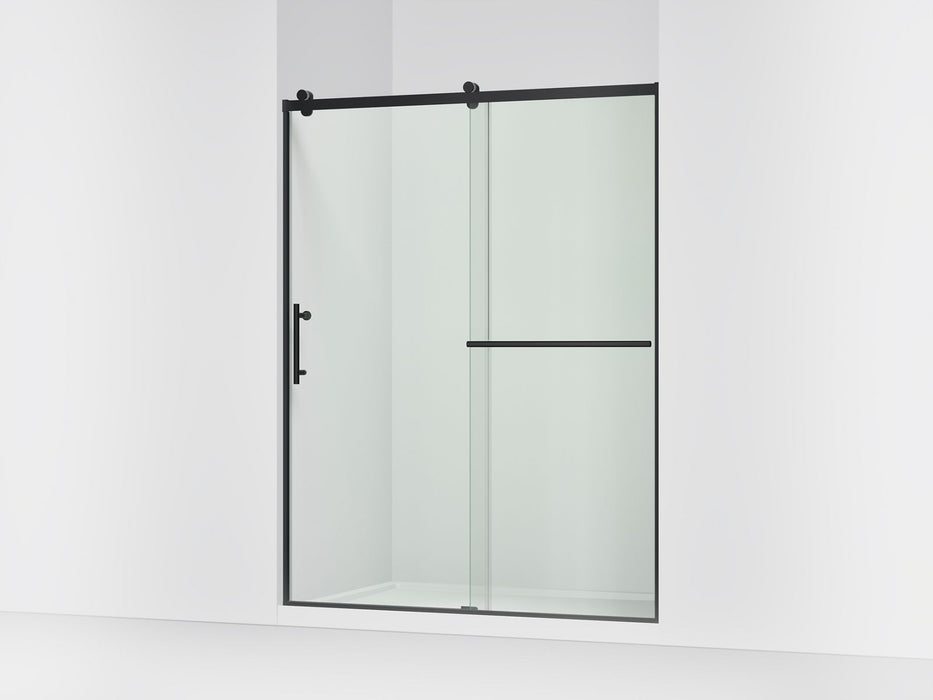 KOHLER K-709081-10L Rely 77" H sliding shower door with 3/8"-thick glass, matte black