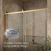 KOHLER K-709081-10L Rely 77" H sliding shower door with 3/8"-thick glass, vibrant brushed moderne brass - view 2