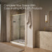 KOHLER K-709081-10L Rely 77" H sliding shower door with 3/8"-thick glass, vibrant brushed moderne brass - view 3