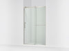 KOHLER K-709082-10L Rely 77" H sliding shower door with 3/8"-thick glass, anodized brushed nickel