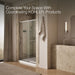 KOHLER K-709082-10L Rely 77" H sliding shower door with 3/8"-thick glass, anodized brushed nickel - view 3
