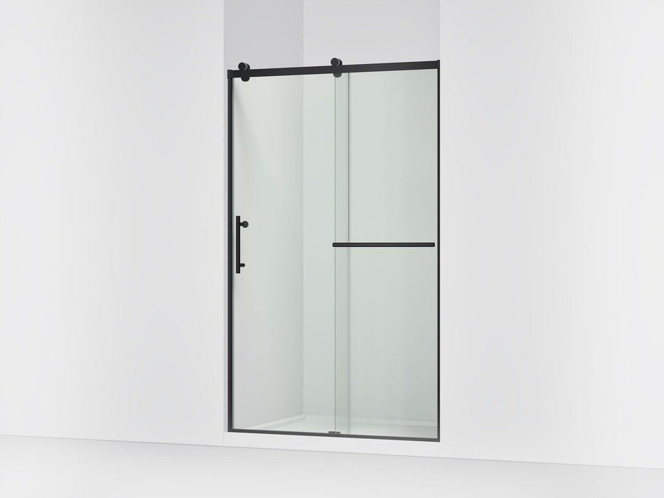 KOHLER K-709082-10L Rely 77" H sliding shower door with 3/8"-thick glass, matte black