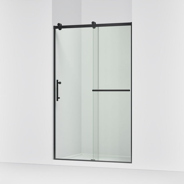 KOHLER K-709082-10L Rely 77" H sliding shower door with 3/8"-thick glass, matte black - view 4