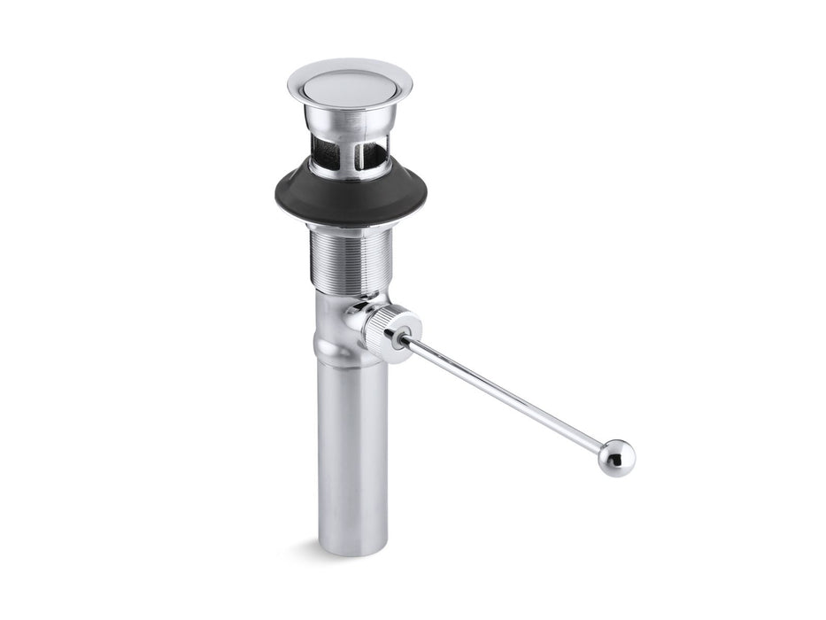 KOHLER K-7114-A Premier pop-up drain, exposed, with overflow