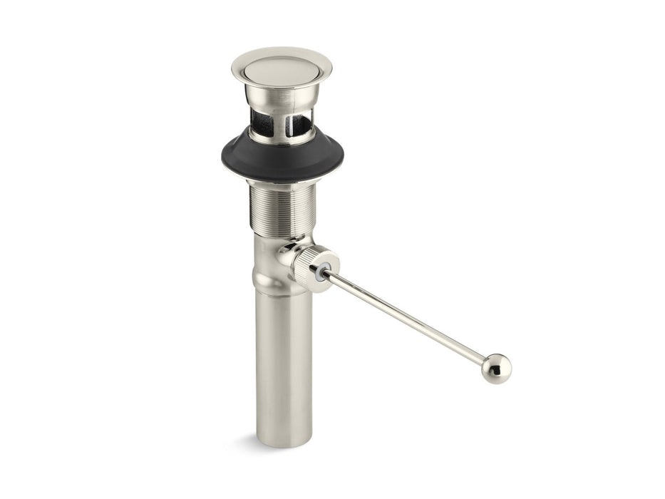 KOHLER K-7114-A Premier pop-up drain, exposed, with overflow