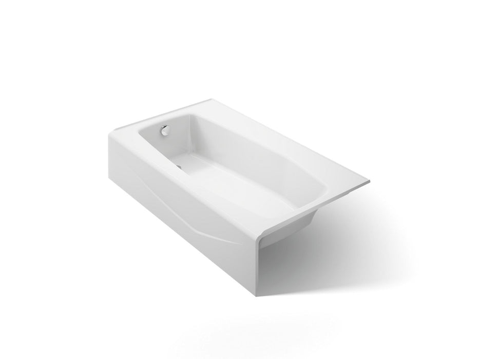 KOHLER K-713 Villager 60" x 34-1/4" alcove bath, left drain, white