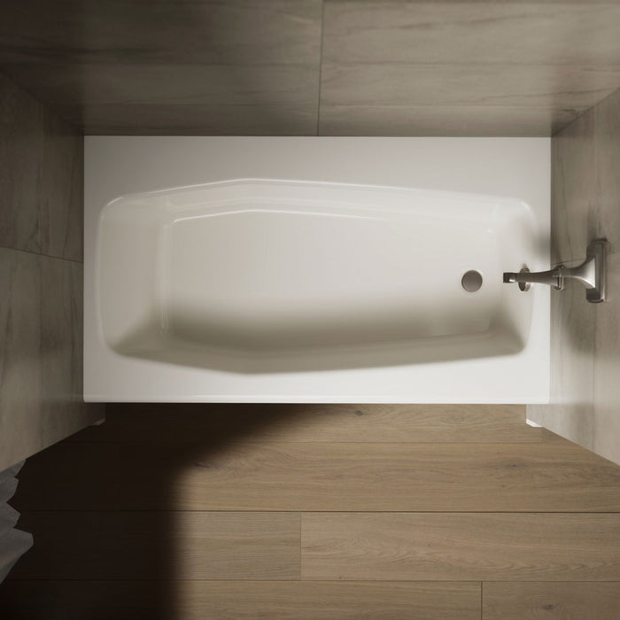 KOHLER K-714 Villager 60" x 34-1/4" alcove bath, right drain, biscuit - view 5