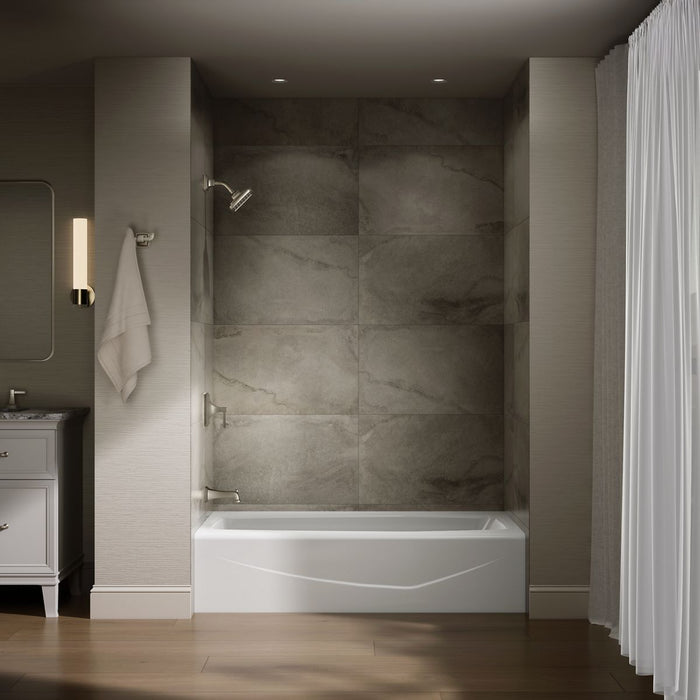 KOHLER K-715 Villager 60" x 30-1/4" alcove bath, left drain