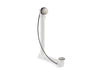 KOHLER K-7213 Clearflo Cable bath drain with PVC tubing, vibrant brushed nickel