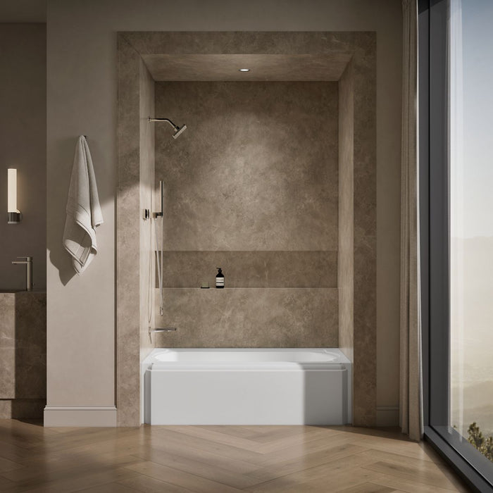 KOHLER K-721 Memoirs 60" x 33-3/4" alcove bath, left drain