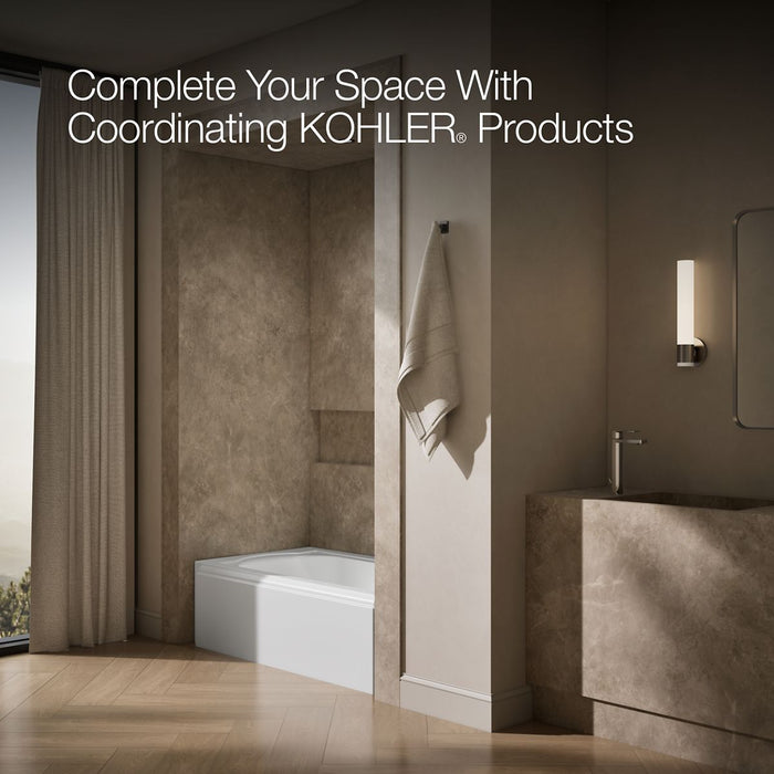 KOHLER K-722 Memoirs 60" x 33-3/4" alcove bath, right drain, white - view 3