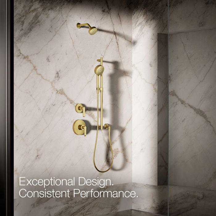 KOHLER K-72415-Y Awaken G110 Three-function handshower, 2.5 gpm, vibrant brushed moderne brass - view 4