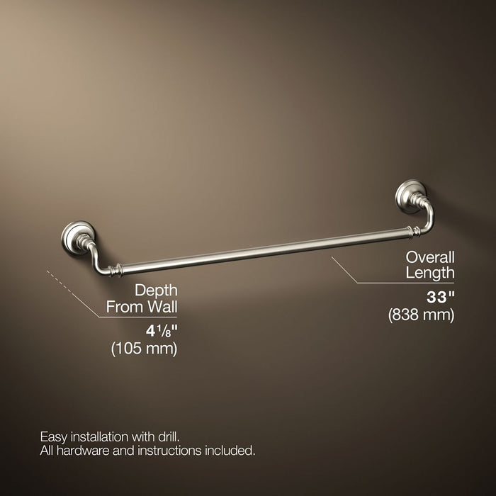 KOHLER K-72569 Artifacts 30" towel bar