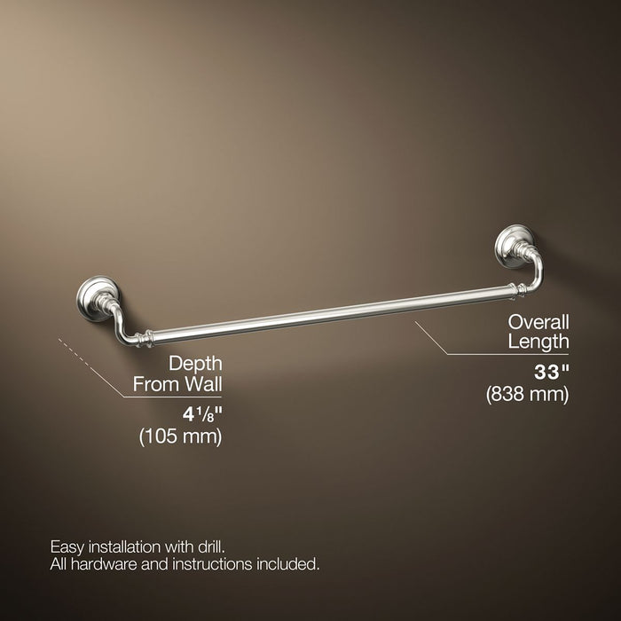 KOHLER K-72569 Artifacts 30" towel bar