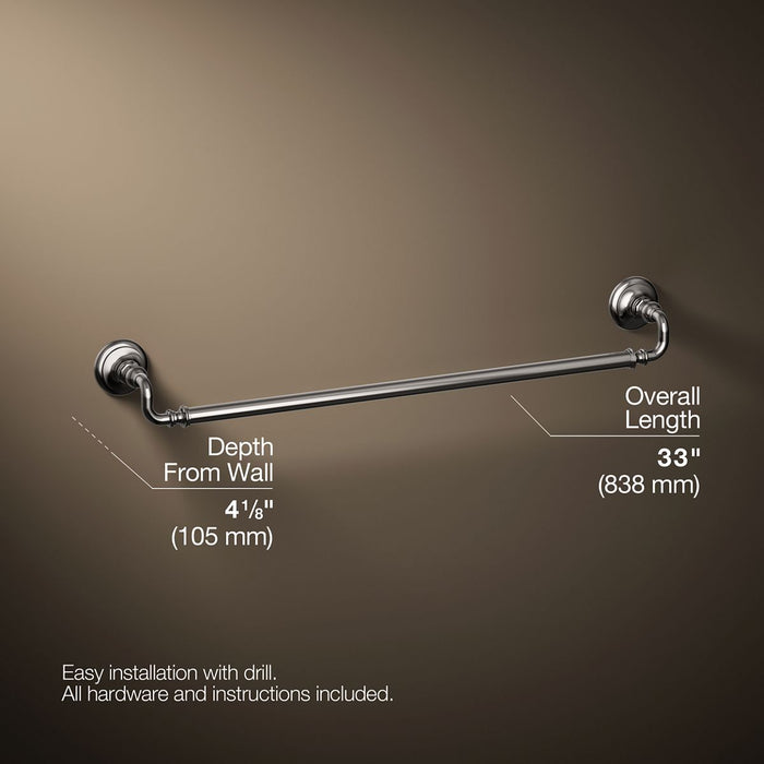 KOHLER K-72569 Artifacts 30" towel bar