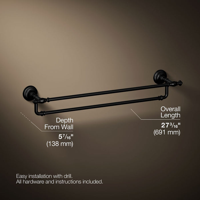 KOHLER K-72570 Artifacts 24" double towel bar