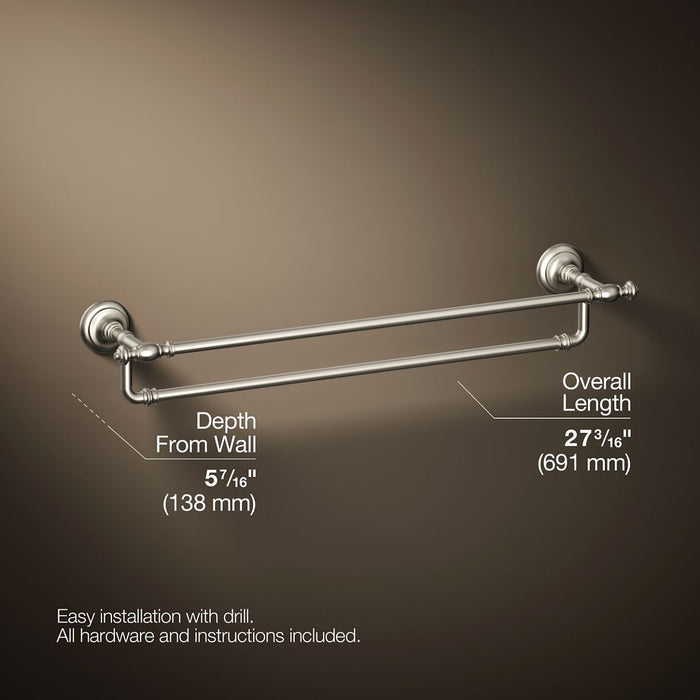 KOHLER K-72570 Artifacts 24" double towel bar