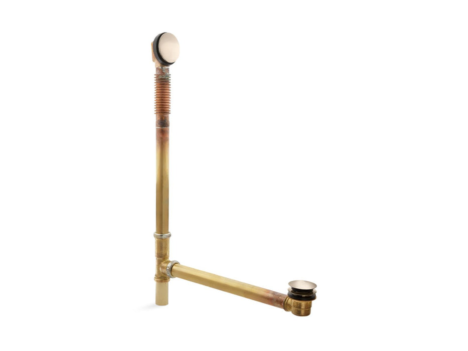 KOHLER K-7265 Clearflo Brass toe tap bath drain, vibrant brushed bronze