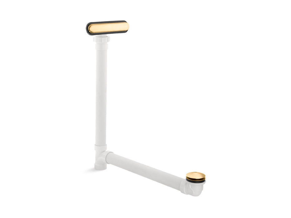KOHLER K-7272 Clearflo Slotted overflow bath drain, vibrant brushed moderne brass