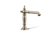 KOHLER K-72760 Artifacts Bathroom sink faucet spout with Column design, 1.2 gpm, vibrant brushed bronze