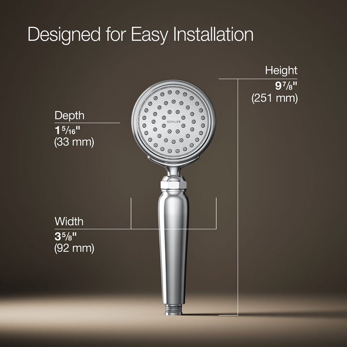 KOHLER K-72776-Y Artifacts Single-function handshower, 2.5 gpm