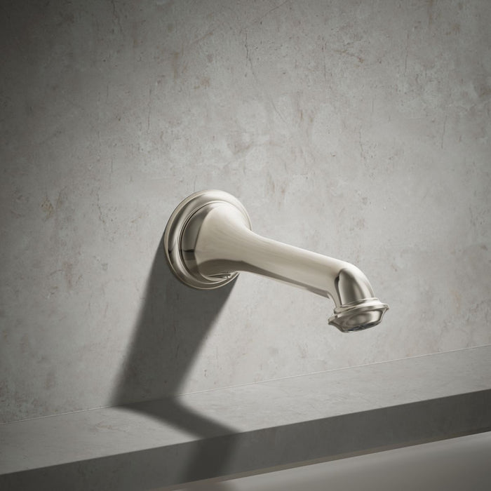 KOHLER K-72792 Artifacts Wall-mount bath spout with turned design