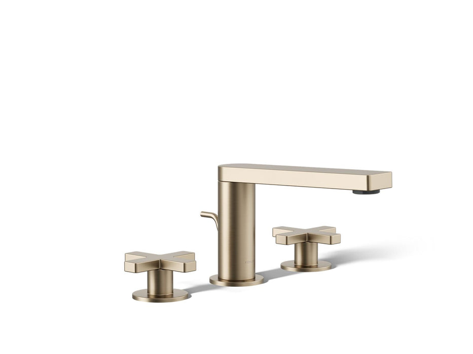KOHLER K-73060-3 Composed Widespread bathroom sink faucet with Cross handles, 1.2 gpm