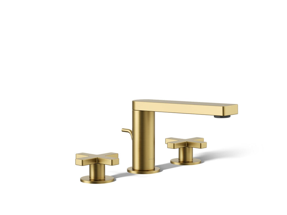 KOHLER K-73060-3 Composed Widespread bathroom sink faucet with Cross handles, 1.2 gpm