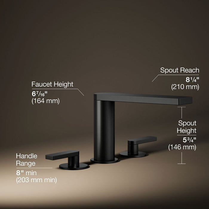 KOHLER K-73081-4 Composed Deck-mount bath faucet with lever handles