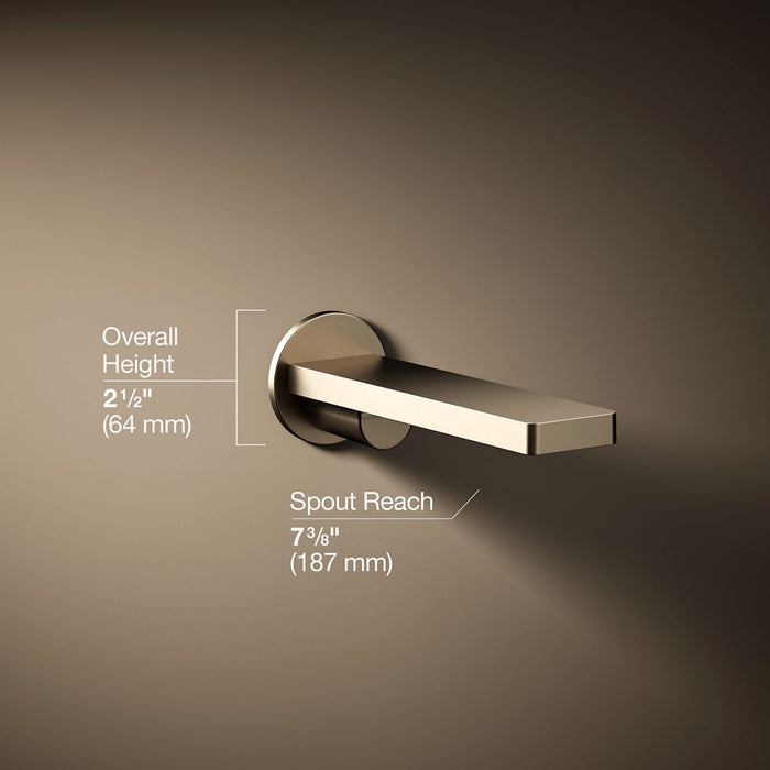 KOHLER K-73120 Composed Wall-mount bath spout