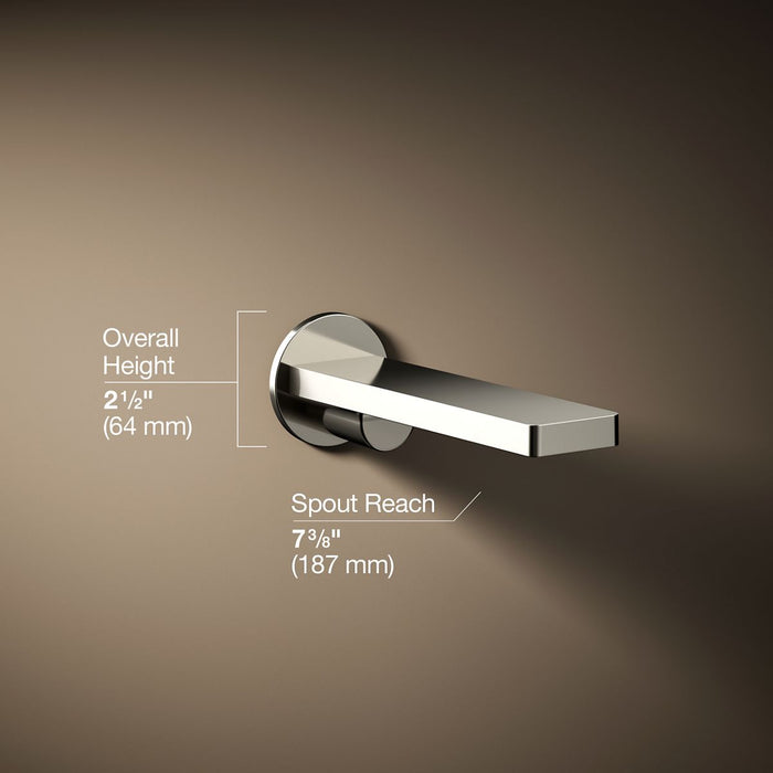 KOHLER K-73120 Composed Wall-mount bath spout