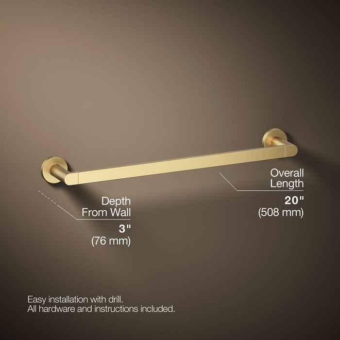 KOHLER K-73141 Composed 18" towel bar