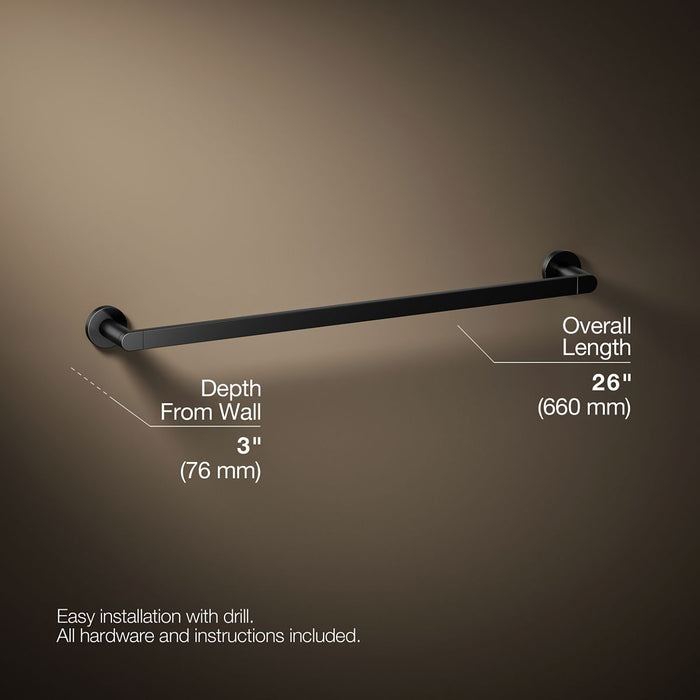 KOHLER K-73142 Composed 24" towel bar