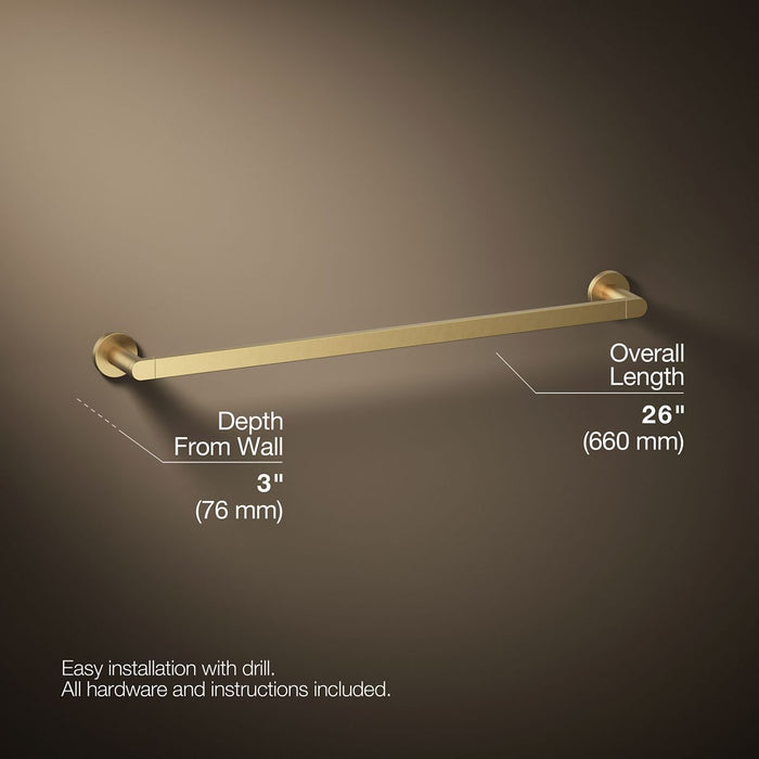 KOHLER K-73142 Composed 24" towel bar