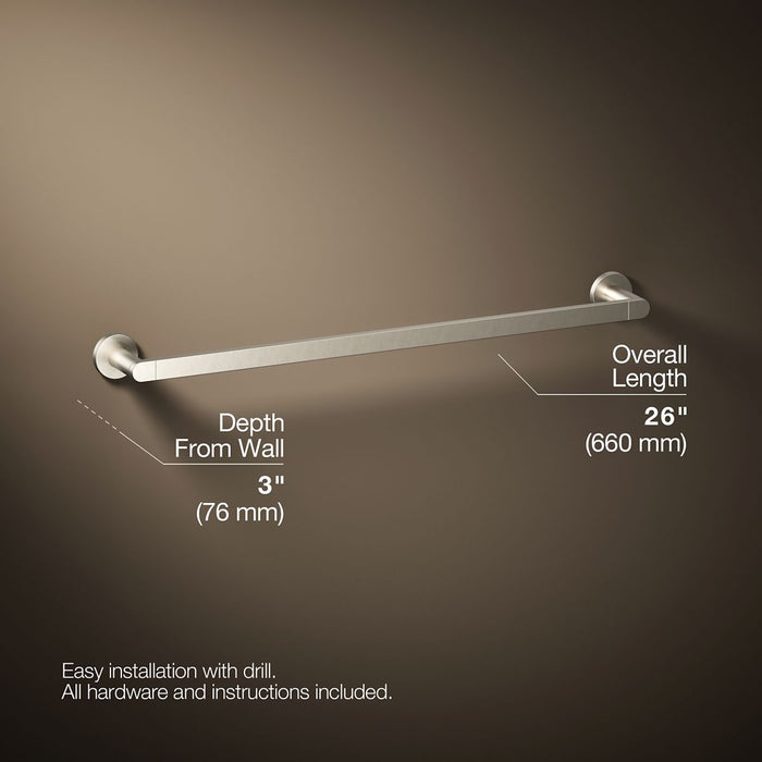 KOHLER K-73142 Composed 24" towel bar