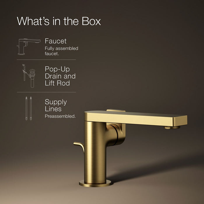 KOHLER K-73167-4 Composed Single-handle bathroom sink faucet with Lever handle, 1.2 gpm