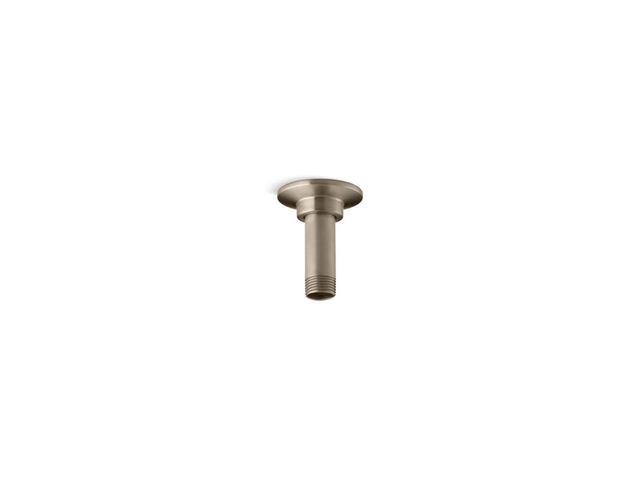 KOHLER K-7396 3" ceiling-mount single-function rainhead arm and flange