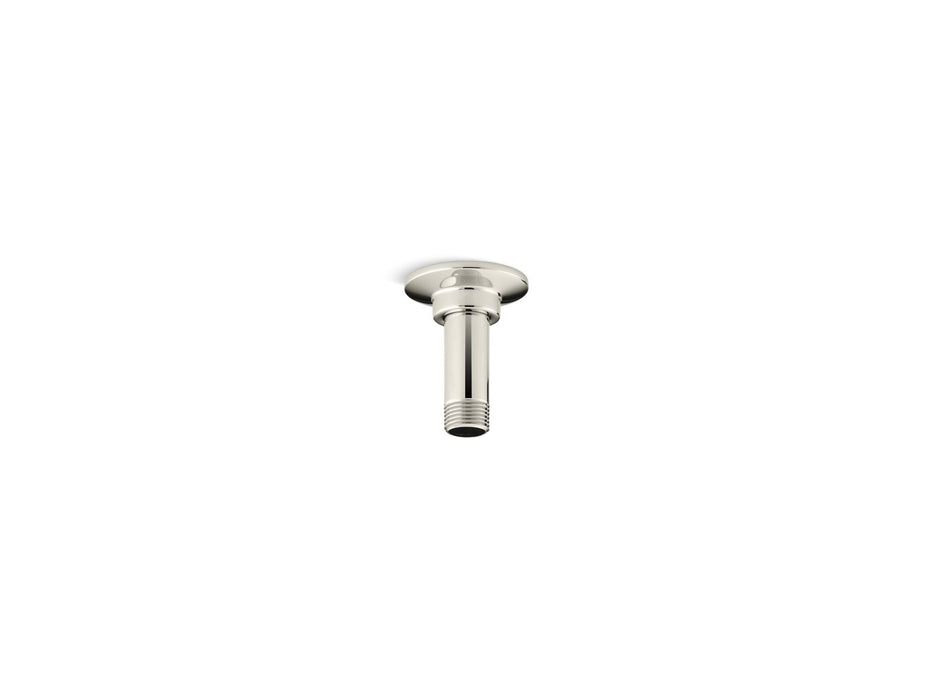 KOHLER K-7396 3" ceiling-mount single-function rainhead arm and flange
